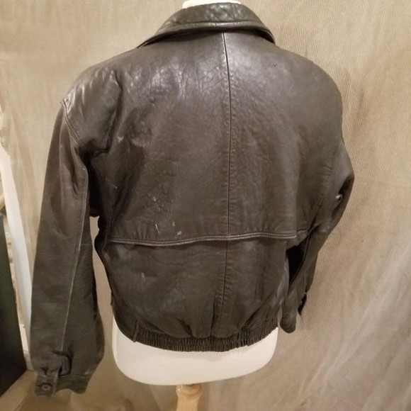 Super soft vtg Cellini leather cafe racer style jacket - Picture 5 of 11